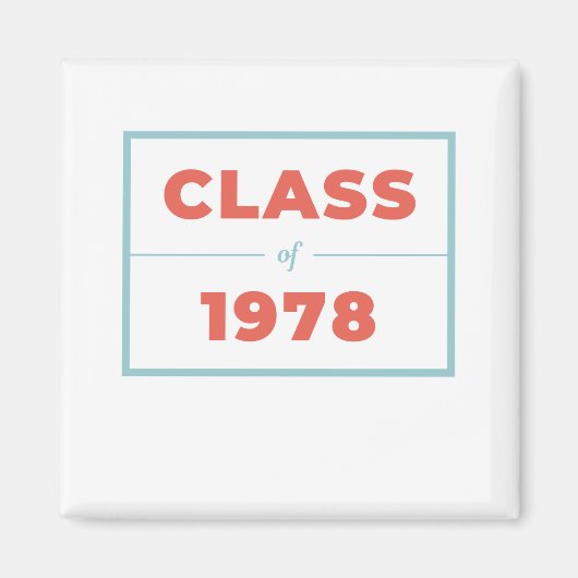 1978年クラス マグネット (正面)