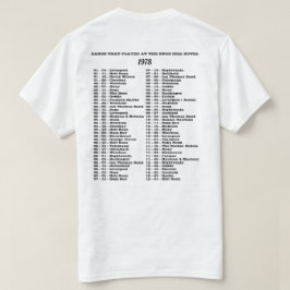 1978年バンドザノブ遊ヒルホテル Tシャツ