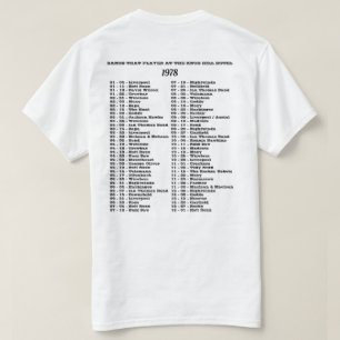 1978年バンドザノブ遊ヒルホテル Tシャツ