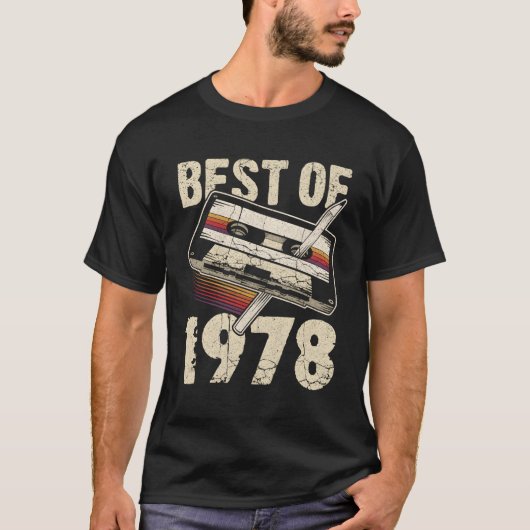 1978年ベスト オーディオカセット 46周年 Tシャツ (正面)