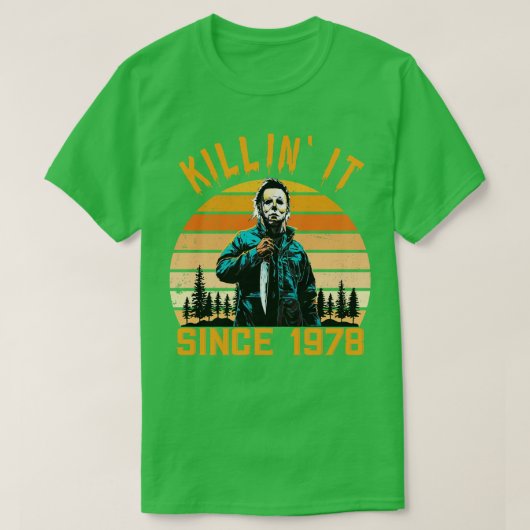 1978年以来キリンMyersヴィンテージハロウィーンTシャツ Tシャツ (デザイン正面)