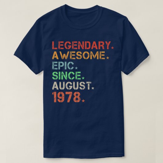 1978年以素晴らし来の伝説的エピック威厳があるレトロBir Tシャツ (デザイン正面)