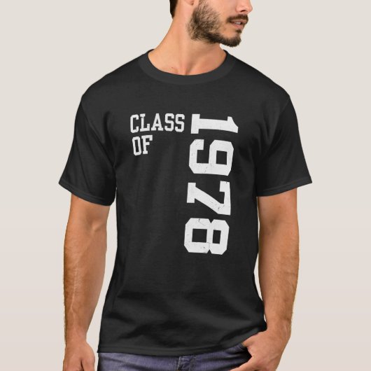 1978年卒業 レトロな高校同窓会 ビン Tシャツ (正面)