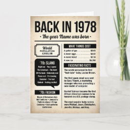 1978年生まれのあなたへ バースデーカード カード