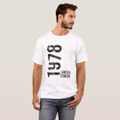 1978年生まれのあなたへ、今48歳のお誕生日おめでとうございます Tシャツ (正面フル)