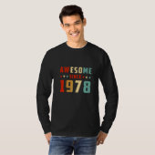 1978年生まれのすごいお誕生日 Tシャツ (正面フル)