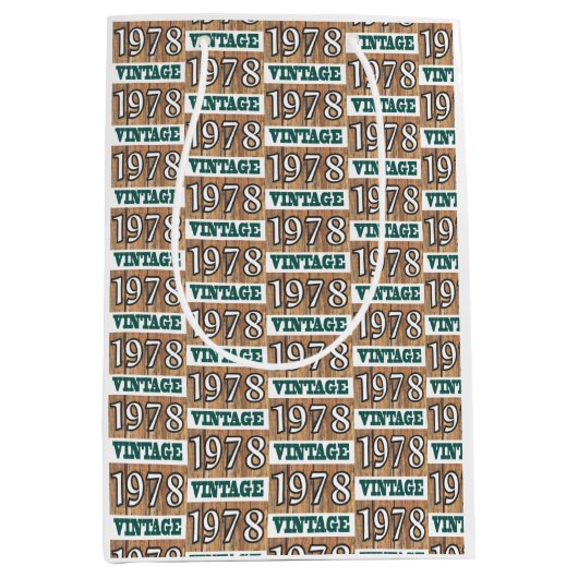 1978年生まれ中抱き枕 ミディアムペーパーバッグ (正面)