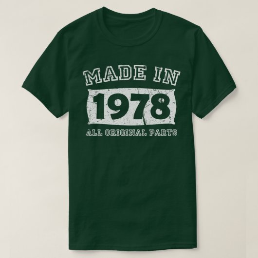 1978年製オリジナル部品誕生日ギフト動揺して Tシャツ (デザイン正面)