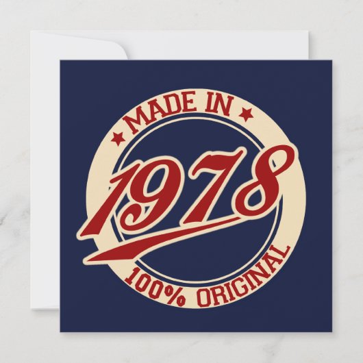 1978年製 カード (正面)