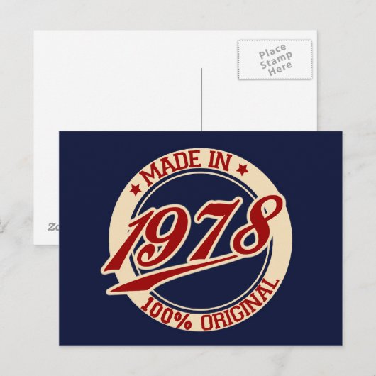 1978年製 ポストカード (正面/裏面)