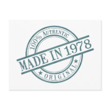 1978年誕生年丸型ゴム印ロゴマーク