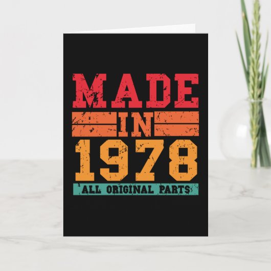 1978年誕生日ヴィンテージことわざ カード (正面)