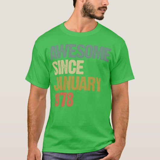 1978年1月以来のグルーヴィーなレトロな素晴らしさ ファニーマグ Tシャツ (正面)