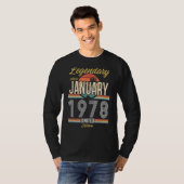 1978年1月以来の伝説的ヴィンテージ Tシャツ (正面フル)