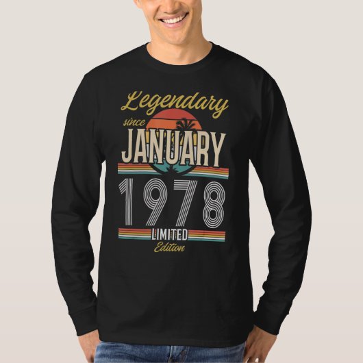 1978年1月以来の伝説的ヴィンテージ Tシャツ (正面)