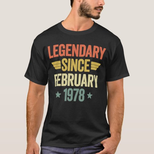 1978年2月以来の伝説 Tシャツ (正面)