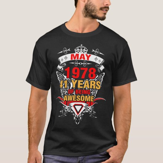 1978年5月41歳素晴らし Tシャツ (正面)