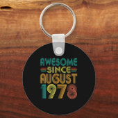 1978年8月以来すばらしい 47歳の誕生日 おもしろ キーホルダー (正面)
