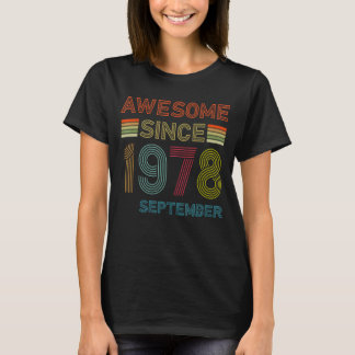 1978年9月44日素晴らし誕生44歳 Tシャツ