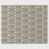 1978生まれ年のラップ紙 ラッピングペーパー (フラット)