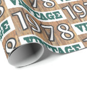 1978生まれ年のラップ紙 ラッピングペーパー (ロールコーナー)