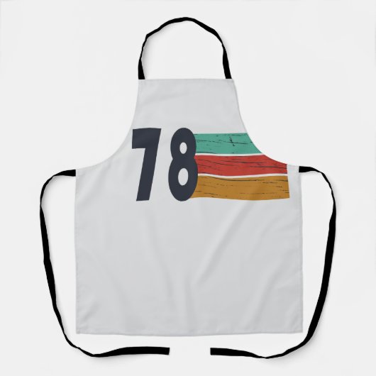 1978生まれ年のヴィンテージ誕生日ギフト エプロン (正面)