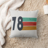 1978生まれ年のヴィンテージ誕生日ギフト クッション (ブランケット)