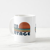 1978生まれ年のヴィンテージ誕生日ギフト コーヒーマグカップ (正面左)