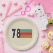 1978生まれ年のヴィンテージ誕生日ギフト ペーパープレート (パーティー)