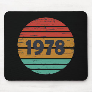 1978生まれ年のヴィンテージ誕生日ギフト マウスパッド