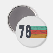 1978生まれ年のヴィンテージ誕生日ギフト マグネット (正面/裏面)