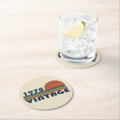 1978生まれ年のヴィンテージ誕生日ギフト ラウンドペーパーコースター (インサイチュ)