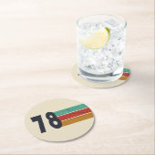 1978生まれ年のヴィンテージ誕生日ギフト ラウンドペーパーコースター (インサイチュ)