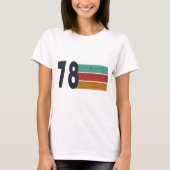 1978生まれ年のヴィンテージ誕生日ギフト Tシャツ (正面)