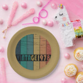 1978生まれ年のヴィンテージ ペーパープレート (パーティー)