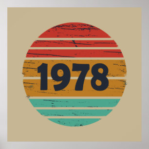 1978生まれ年のヴィンテージ ポスター