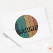 1978生まれ年のヴィンテージ ラウンドシール (封筒)