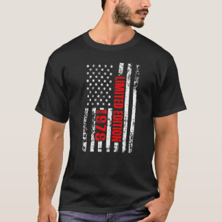 1978生まれ年の愛国的な誕生日 Tシャツ