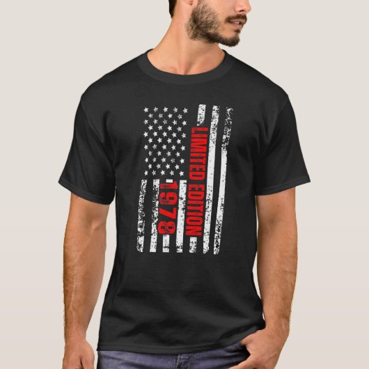 1978生まれ年の愛国的な誕生日 Tシャツ (正面)
