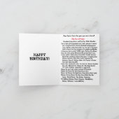 1978生まれ年の誕生日おもしろい事実 カード (内部)