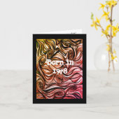 1978生まれ年の誕生日おもしろい事実 カード (黄色い花)