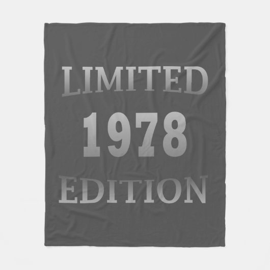 1978生まれ年の誕生日ギフト フリースブランケット (正面)