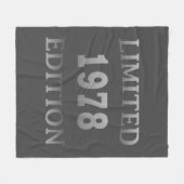 1978生まれ年の誕生日ギフト フリースブランケット (正面(横))