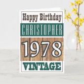 1978生まれ年グリーティングカード カード (黄色い花)