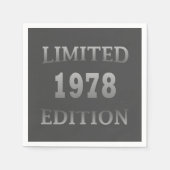 1978生まれ年誕生会 スタンダードカクテルナプキン (正面)