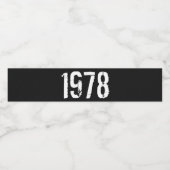 1978生まれ年誕生日年 ペットボトルラベル (シングルラベル)