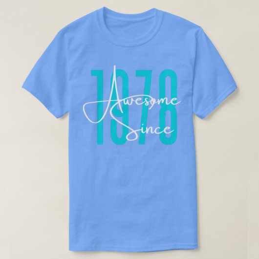 1978生まれ年 Tシャツ (デザイン正面)