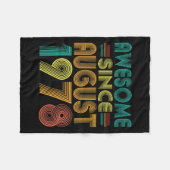 1978素晴らし年47誕生日関数から フリースブランケット (正面(横))