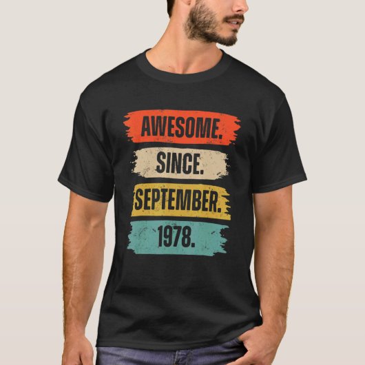 1978素晴らし年9月以来44歳44位Bi Tシャツ (正面)