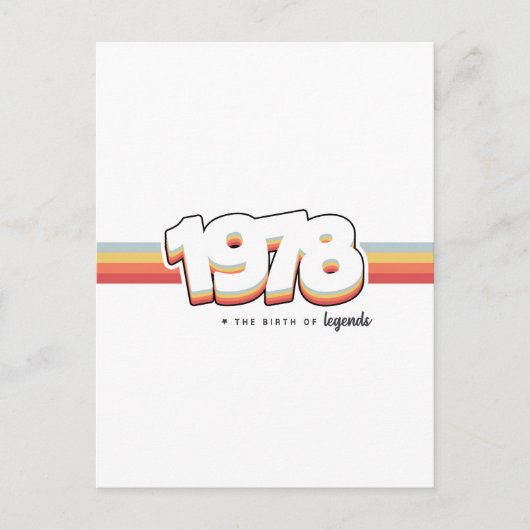 1978 伝説の誕生 ポストカード (正面)